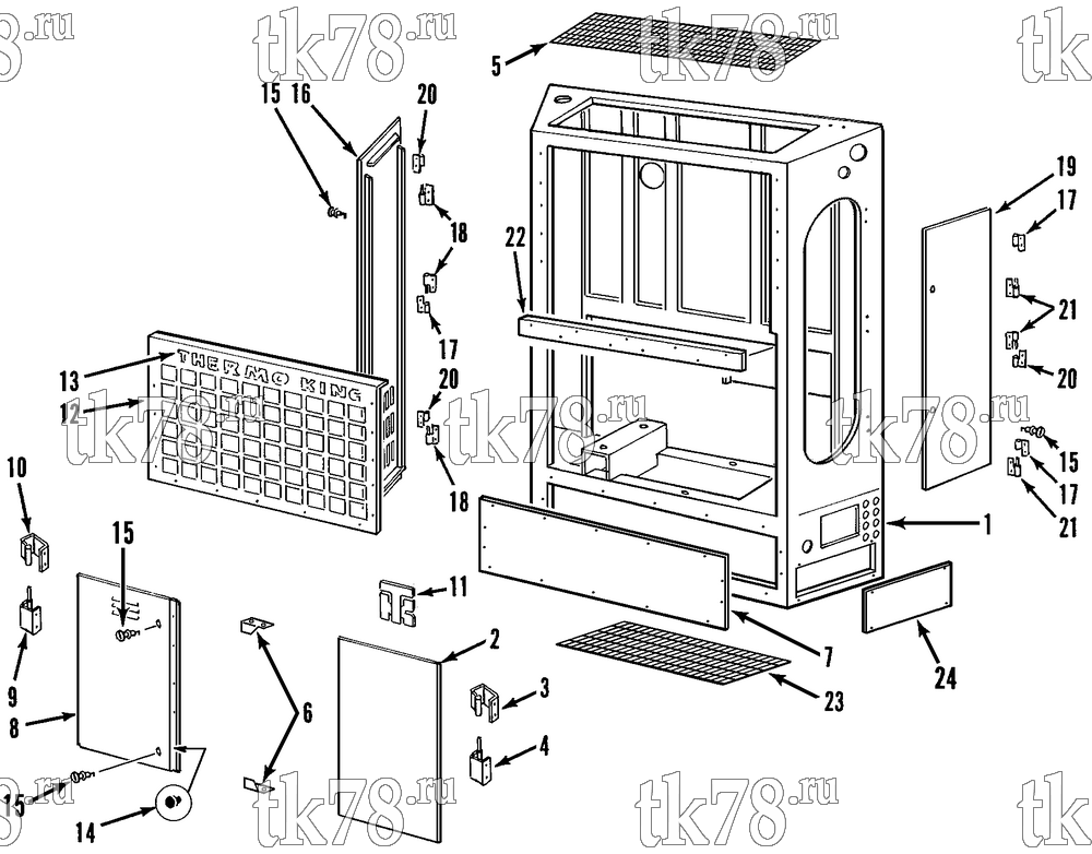 Каталог запчастей для Thermo King  FRAME & DOOR GROUP