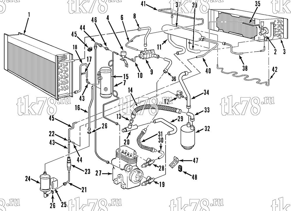Каталог запчастей для Thermo King  REFRIGERATION COMPONENTS (UNTIL 3/1/93)
