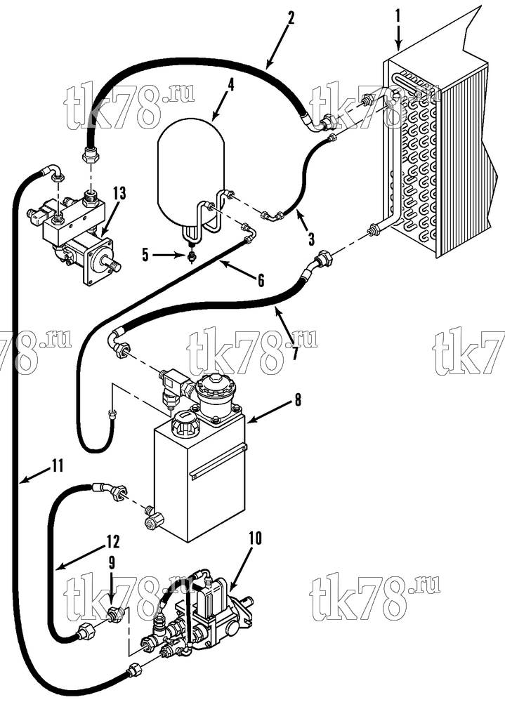 Каталог запчастей для Thermo King  HYDRAULIC OIL CIRCULATION GROUP