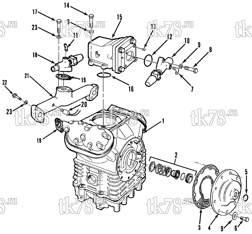 Каталог запчастей для Thermo King  COMPRESSOR GROUP - X430