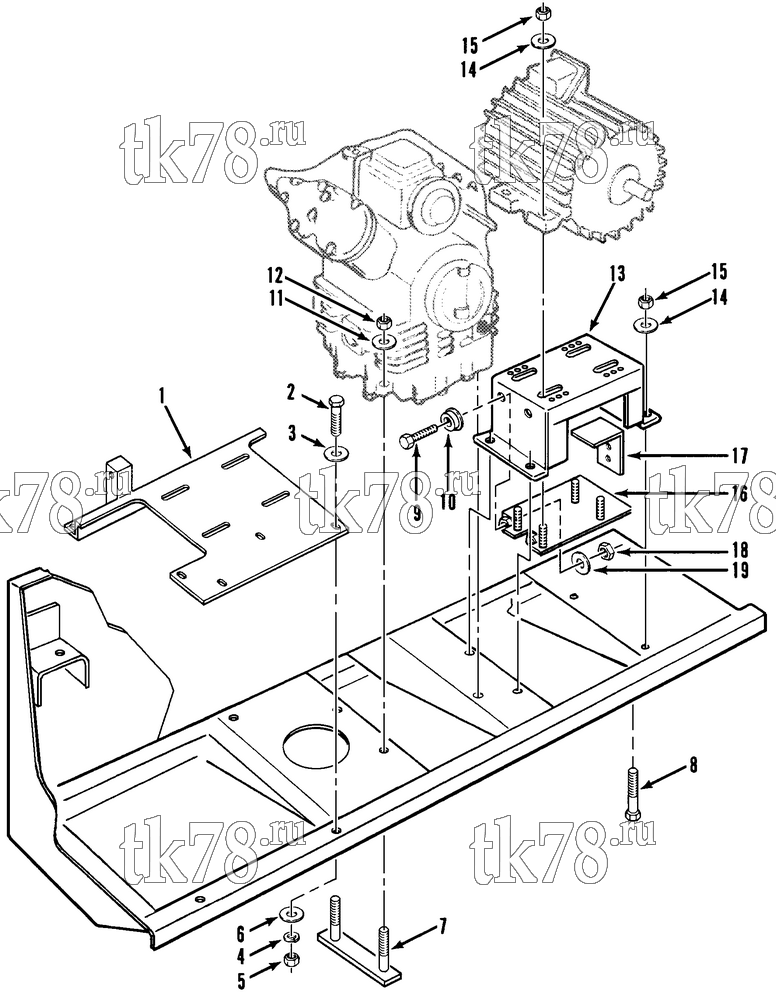 Каталог запчастей для Thermo King  MOUNTING GROUP - HYD, COMPRESSOR MOTOR