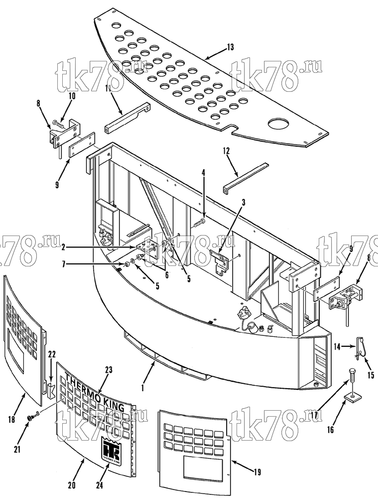 Каталог запчастей для Thermo King CG-II M21 Prepared for APL STRUCTURAL COMPONENTS