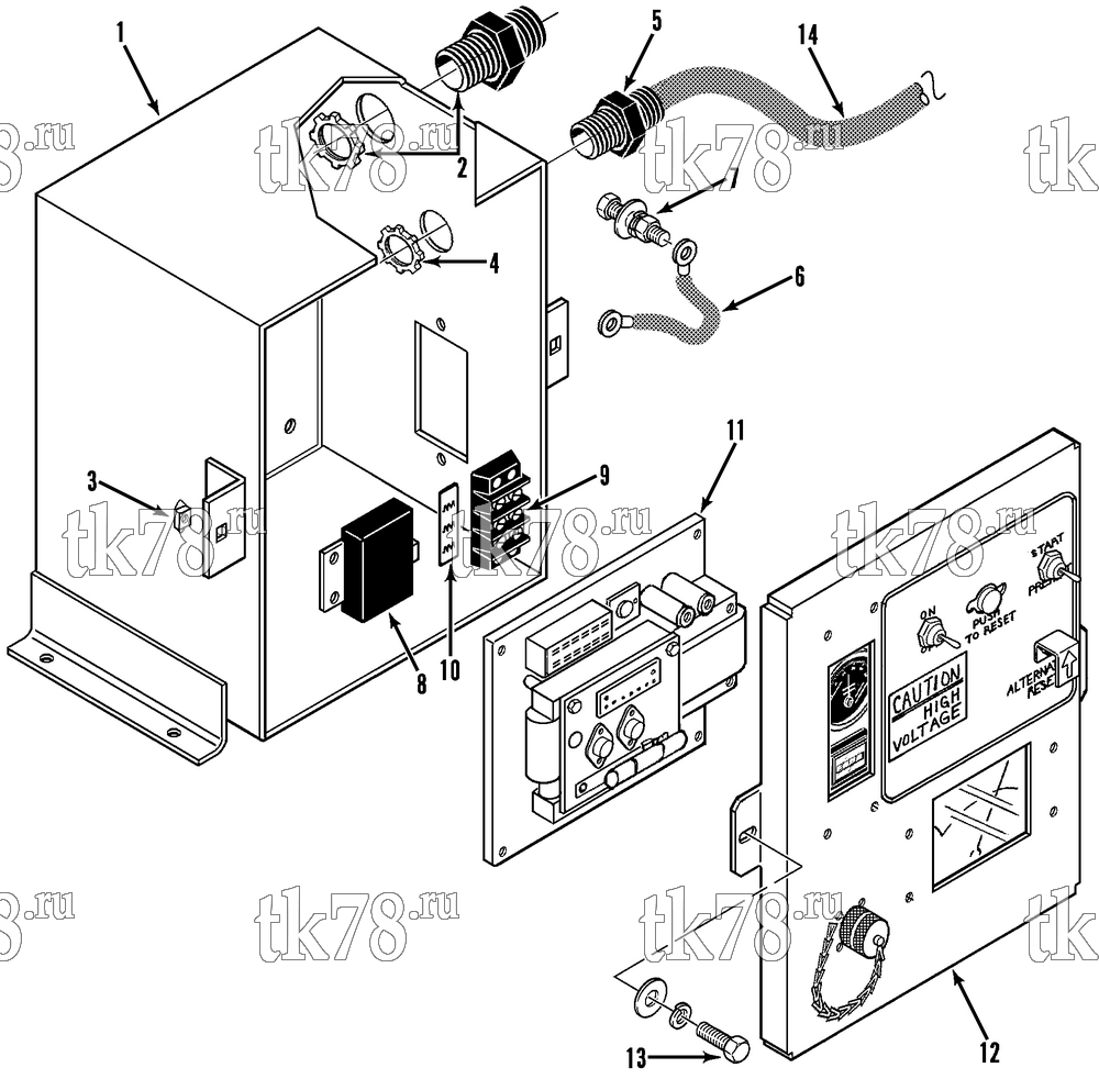 Каталог запчастей для Thermo King CG-II M22C CONTROL BOX