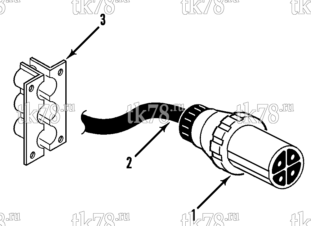 Каталог запчастей для Thermo King CG-II M323A POWER RECEPTACLE & CABLE
