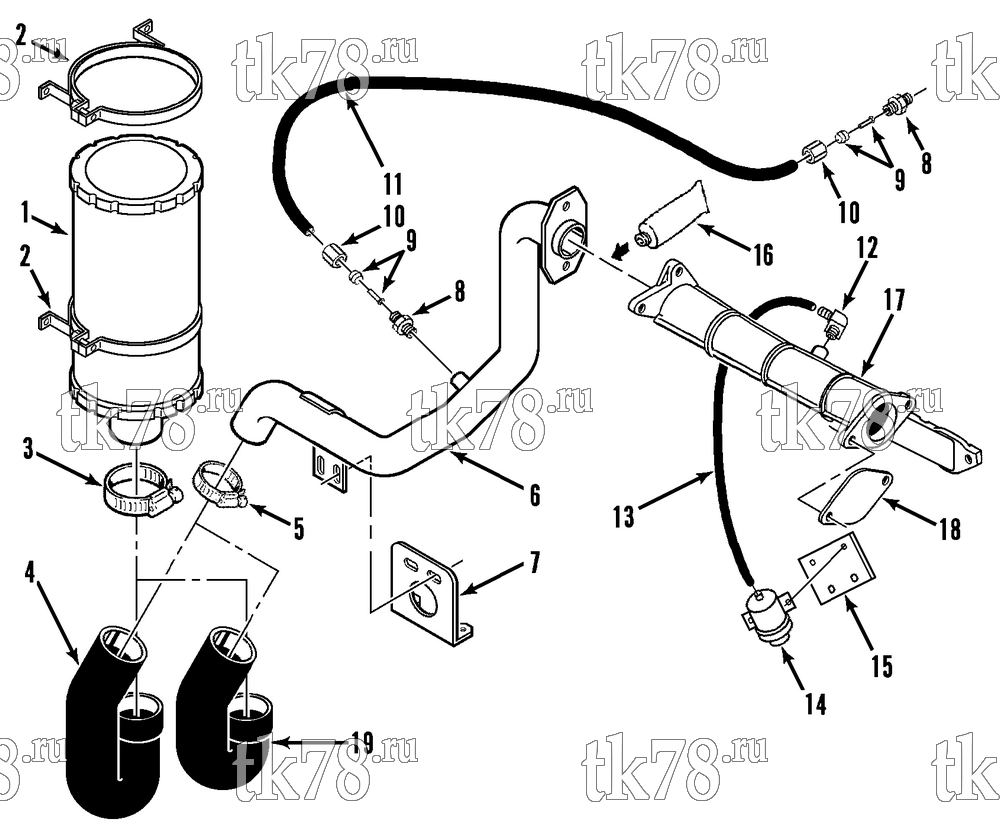 Каталог запчастей для Thermo King SMX-II 50 SR TCI AIR CLEANER GROUP