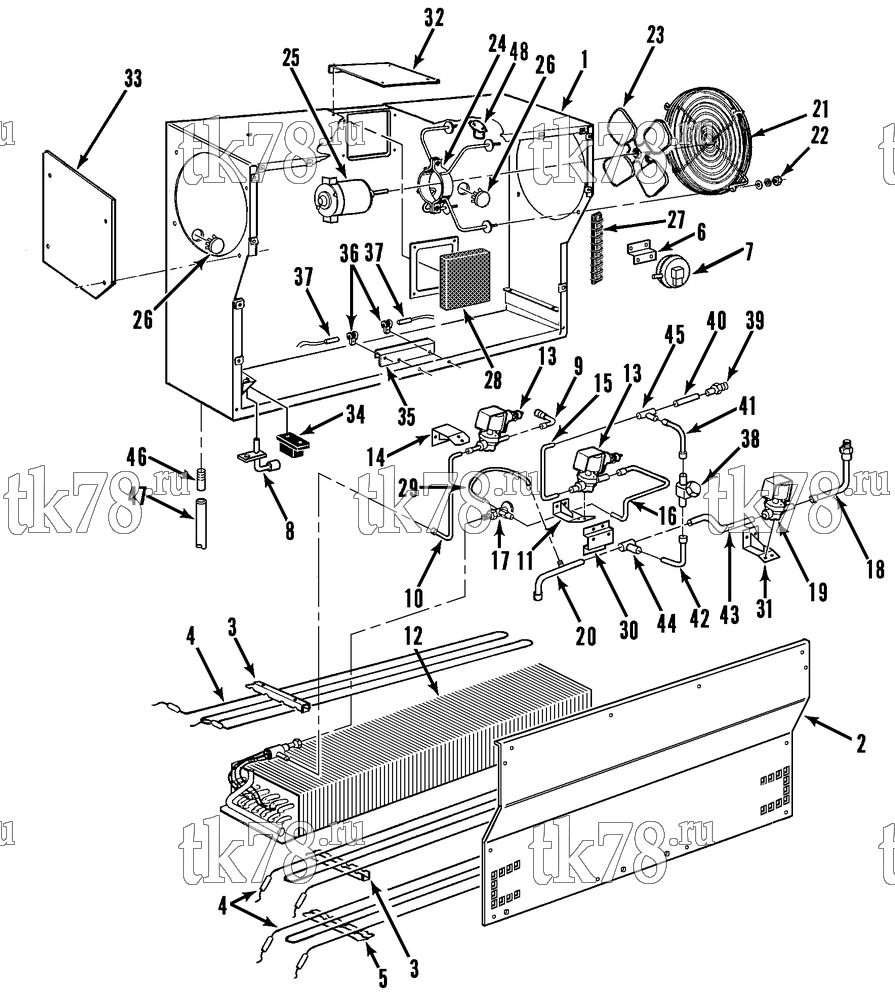 Каталог запчастей для Thermo King  EVAPORATOR (EW)