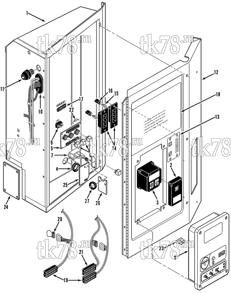 Каталог запчастей для Thermo King  CONTROL BOX ASSEMBLY (30s, w/ TG V)