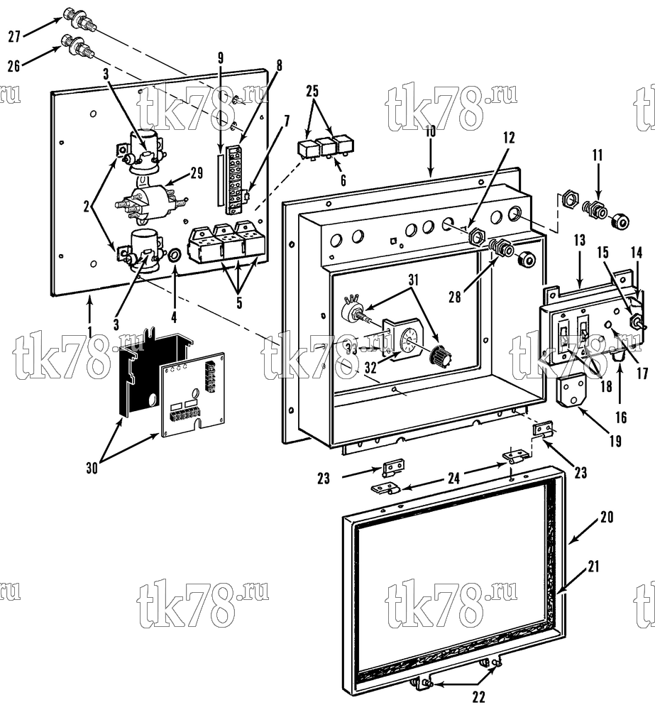 Каталог запчастей для Thermo King  CONTROL BOX ASSEMBLY