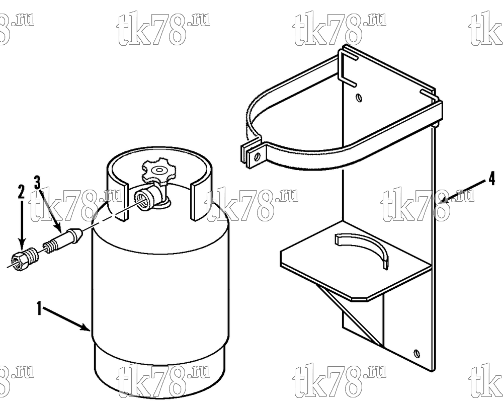 Каталог запчастей для Thermo King  PROPANE FUEL TANK (30#)