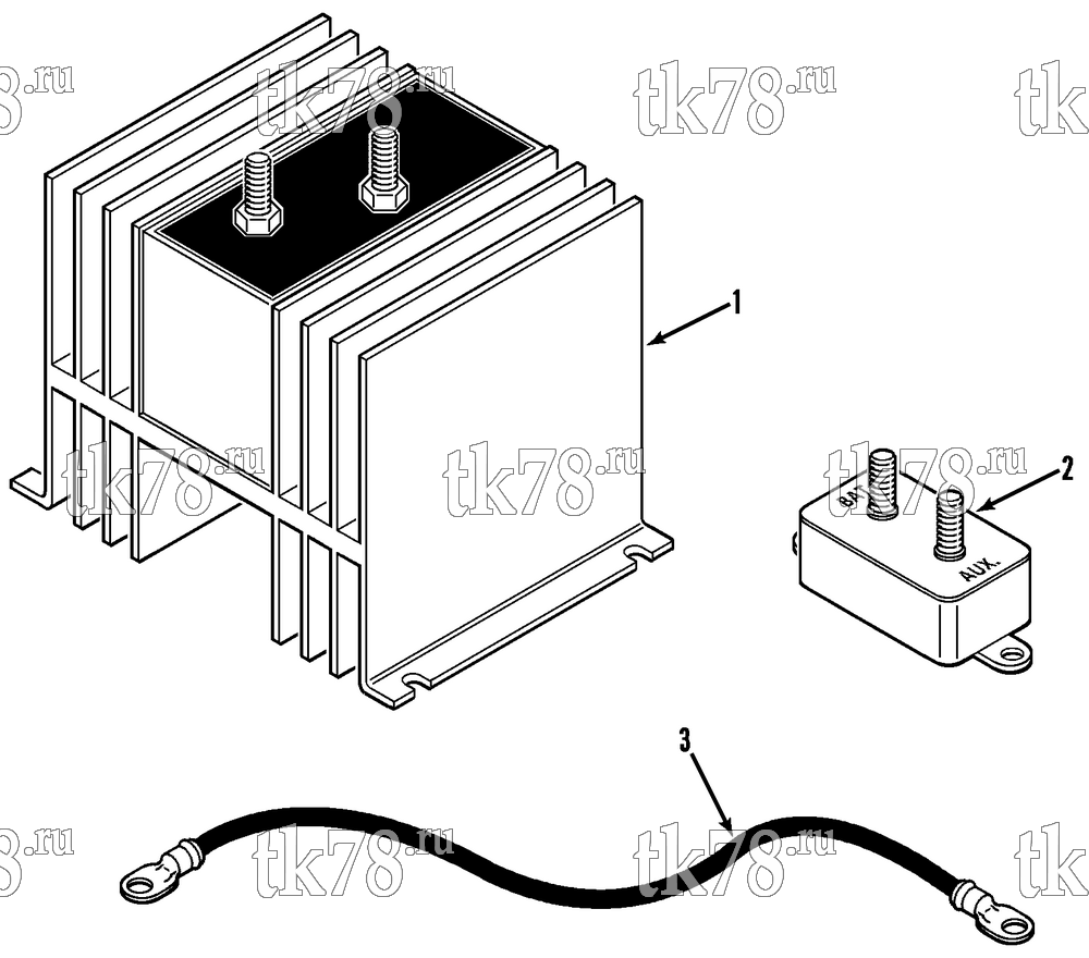 Каталог запчастей для Thermo King E-Series Cargo Heater BATTERY ISOLATOR KIT