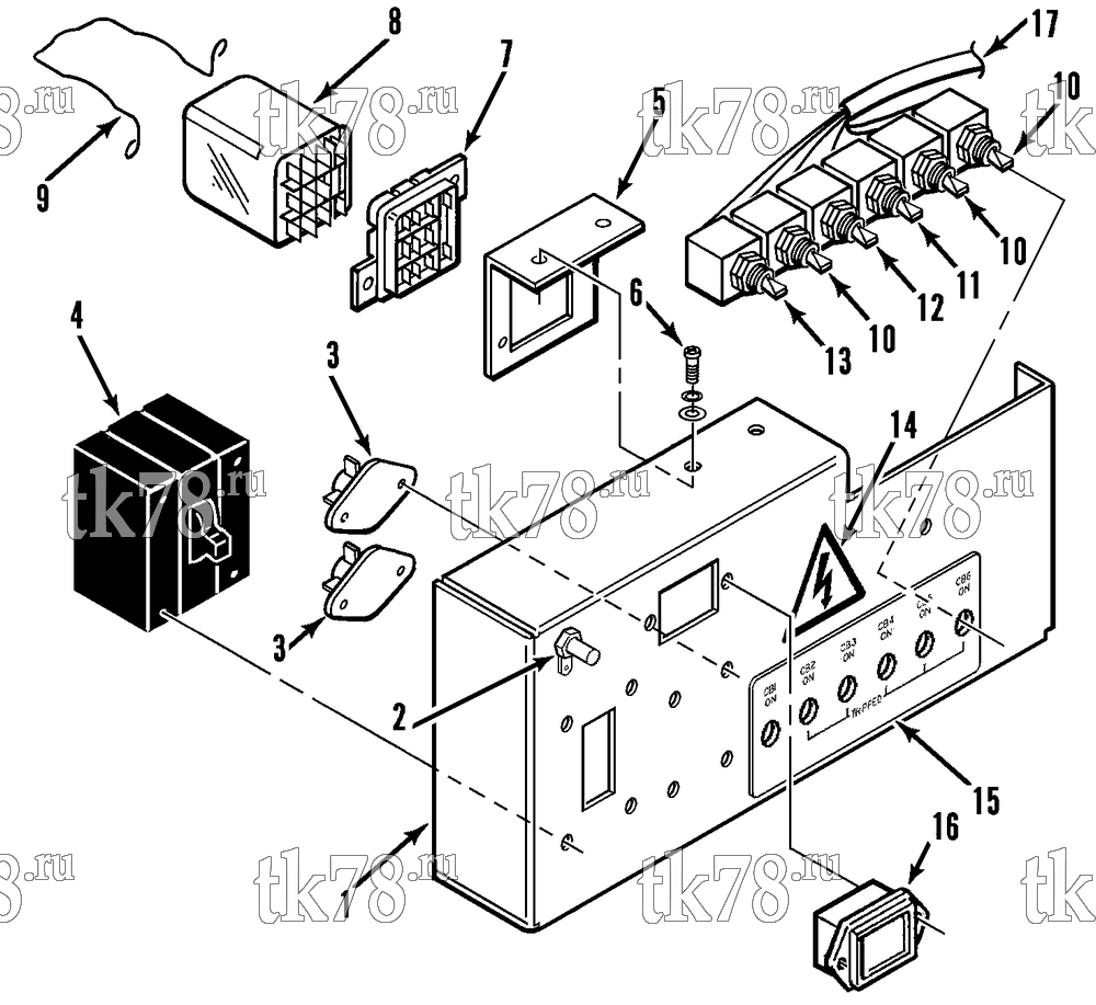 Каталог запчастей для Thermo King  CIRCUIT BREAKER ASSEMBLY (M7B)