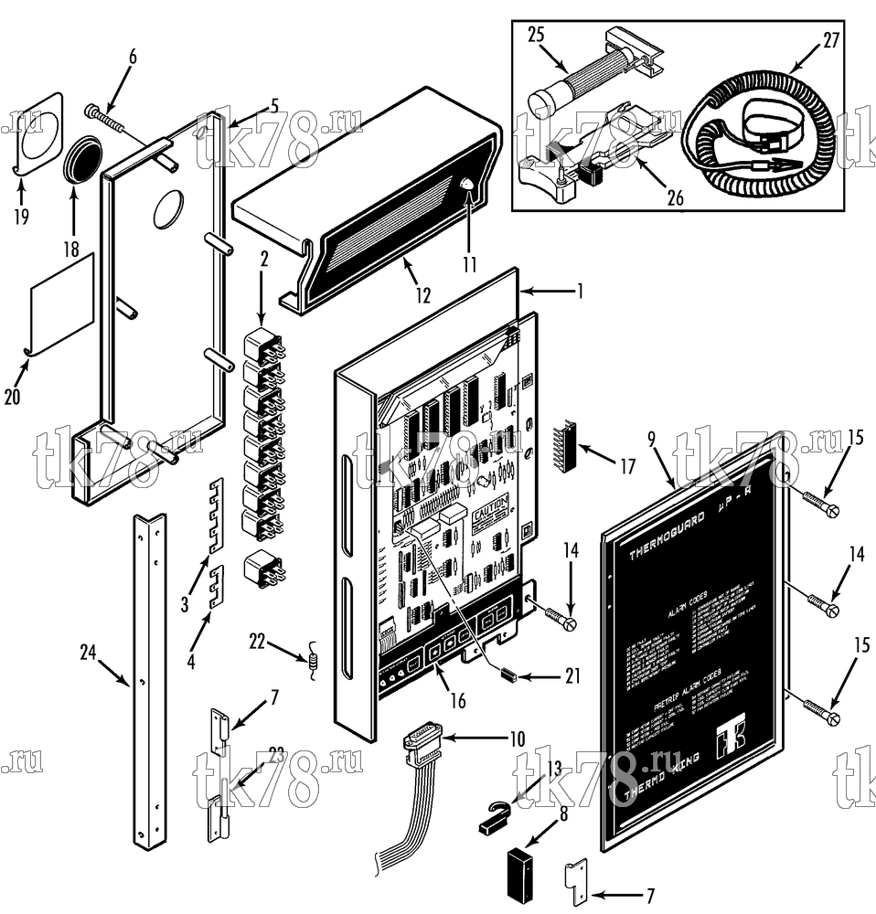 Каталог запчастей для Thermo King  MICROPROCESSOR CONTROLLER (M7B)
