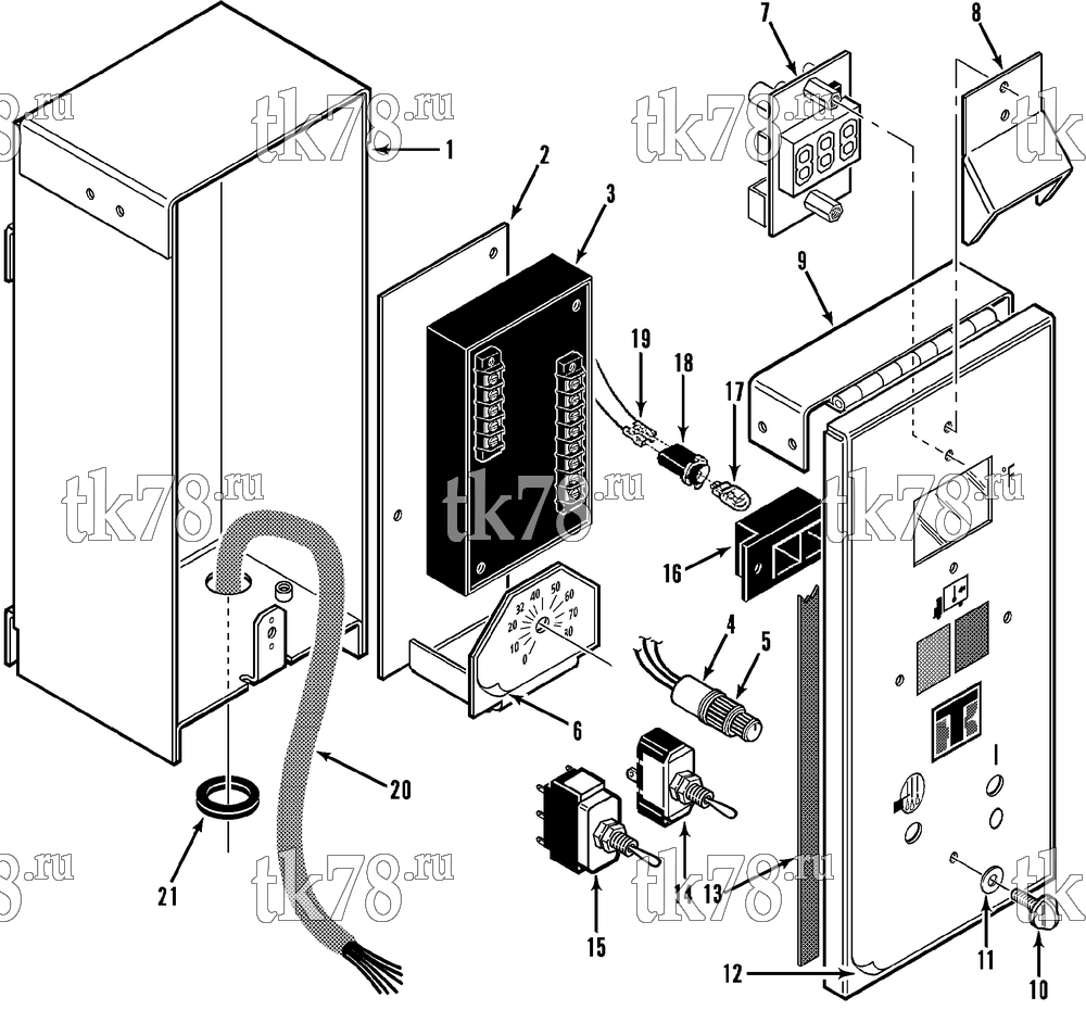 Каталог запчастей для Thermo King CBci, CBci2 & CB REMOTE CONTROL BOX (6/92 & After)