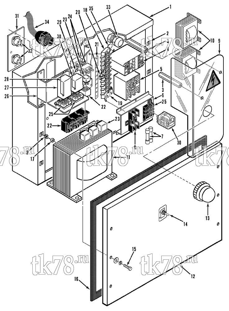 Каталог запчастей для Thermo King CBci, CBci2 & CB CONTROL BOX (20s SINGLE PHASE, After 6/92)