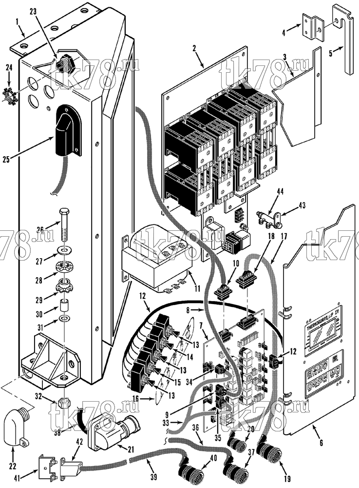 Каталог запчастей для Thermo King  CONTROL BOX ASSEMBLY (Before 4/94)