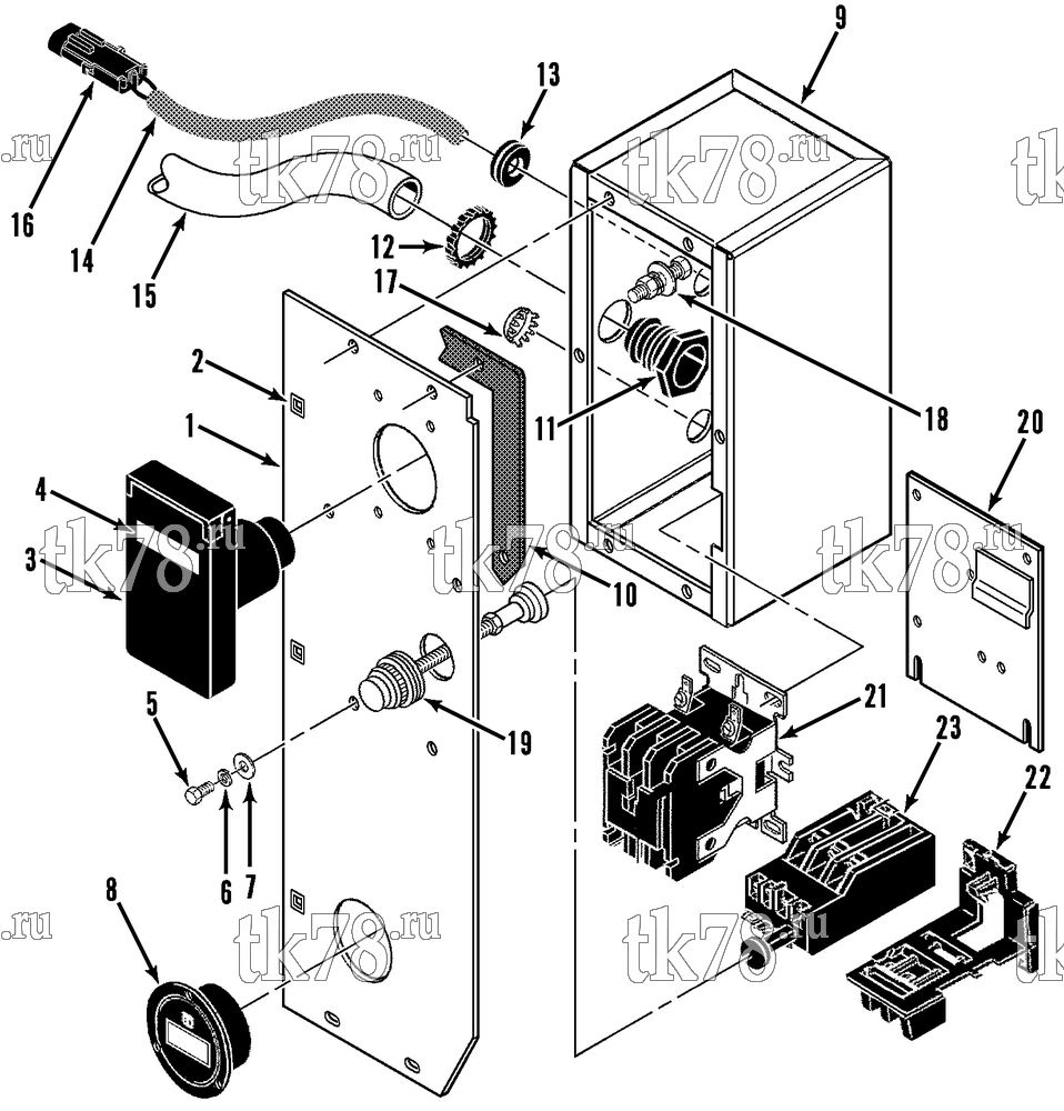 Каталог запчастей для Thermo King  HIGH VOLTAGE BOX & COVER ASSEMBLY (11/91 & After)