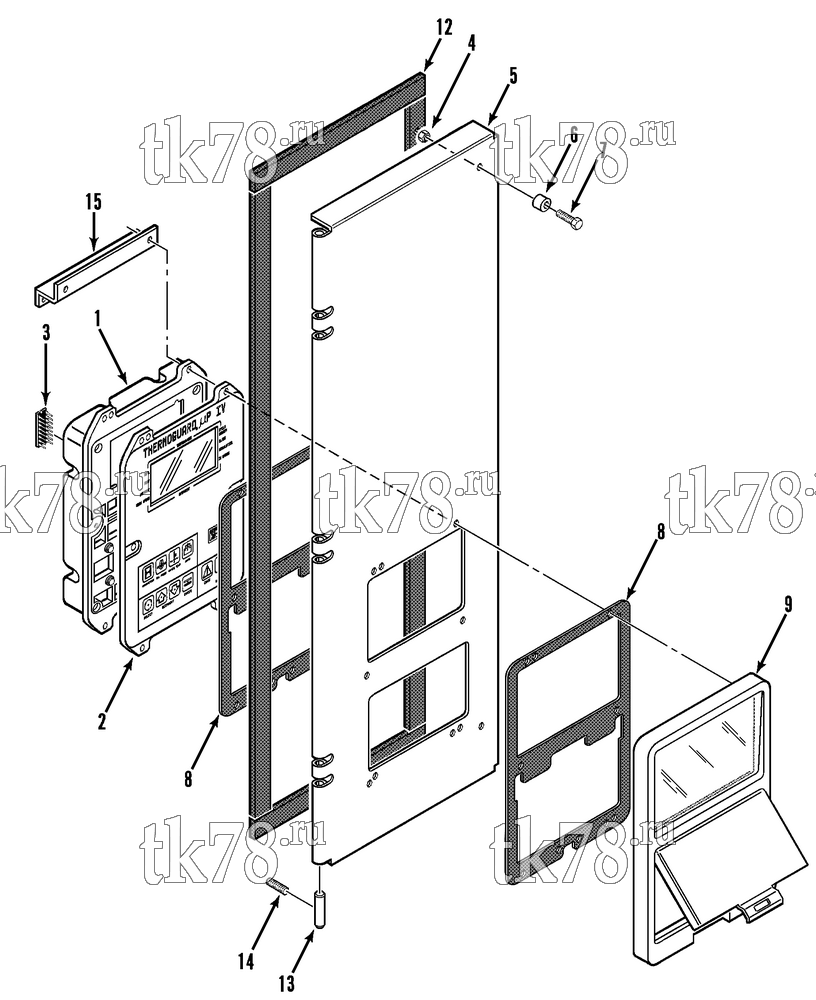 Каталог запчастей для Thermo King  CONTROL BOX COVER
