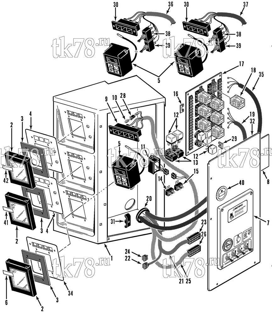 Каталог запчастей для Thermo King SB-III MULTI-TEMP w/se 2.2 ENGINE CONTROL BOX (SB-III DE-3)