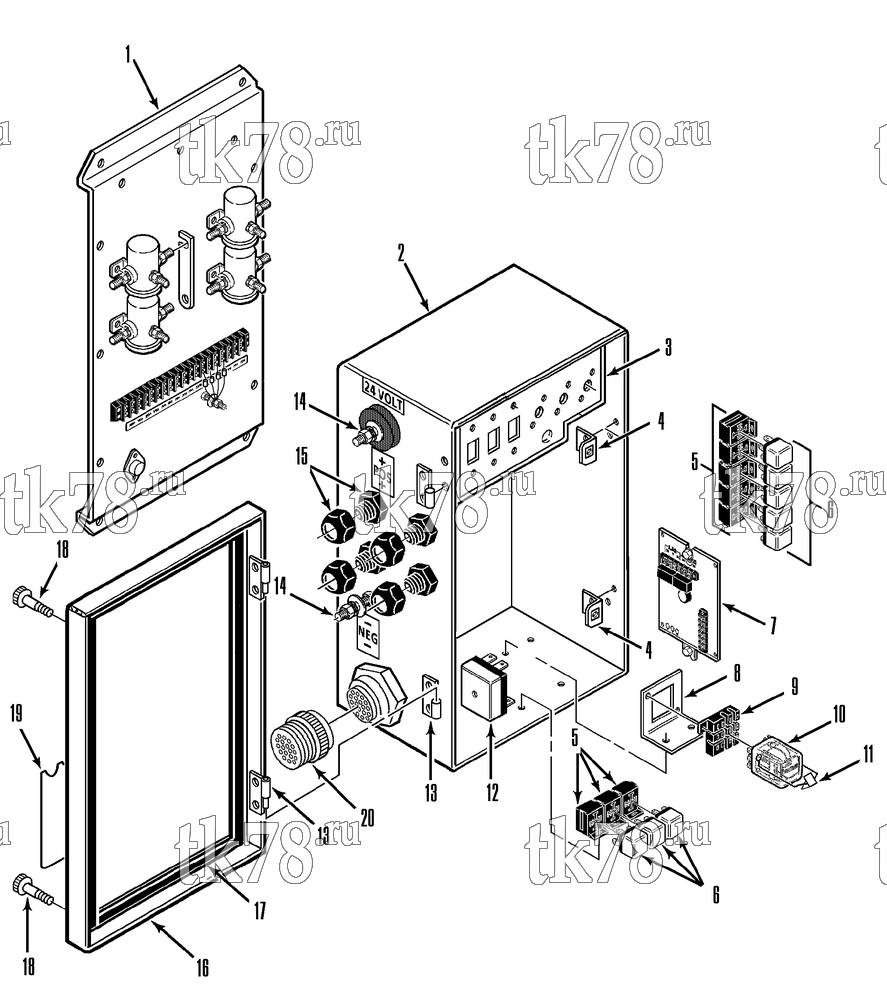 Каталог запчастей для Thermo King E4-M1, M2 & M3 CONTROL BOX