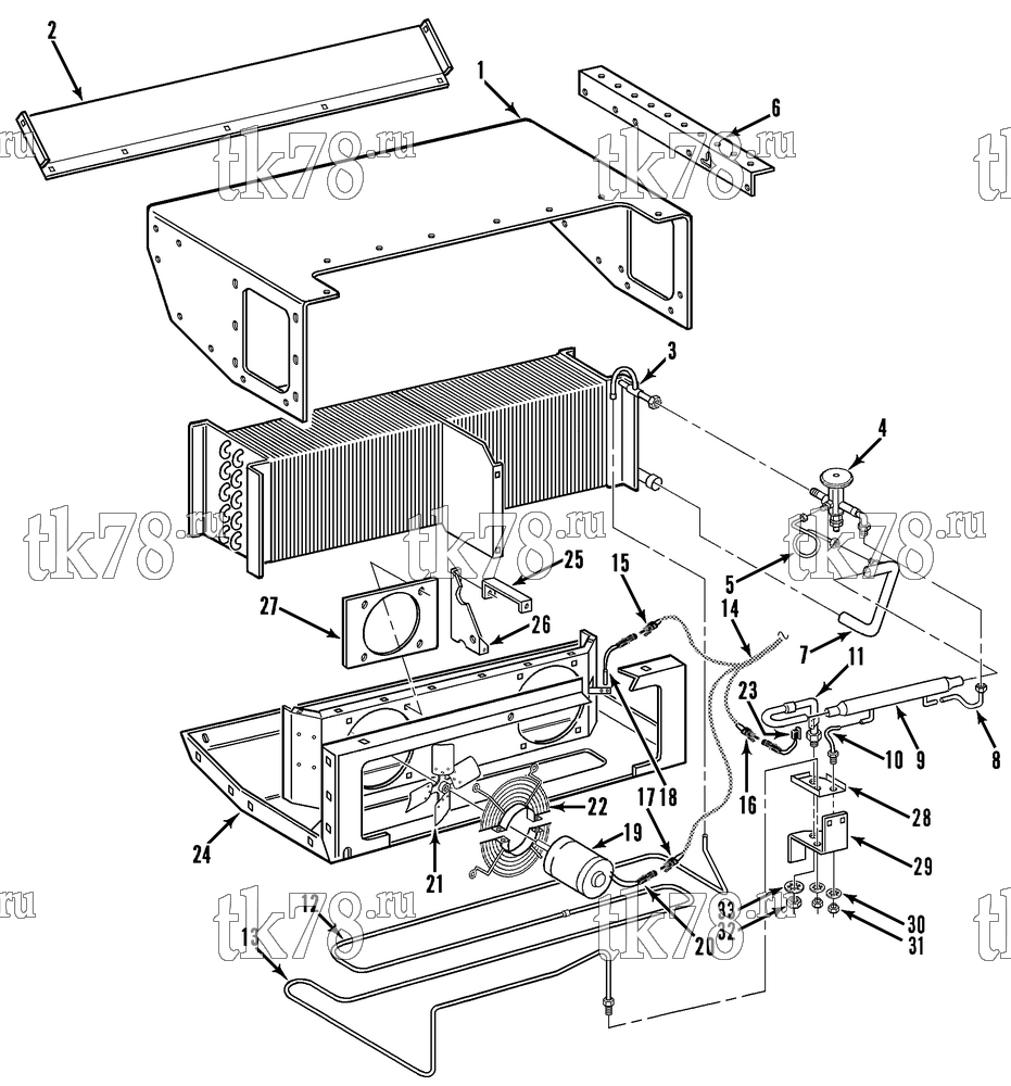 Каталог запчастей для Thermo King CBci2 & CB MAX EVAPORATOR GROUP (6/92 to 6/95)