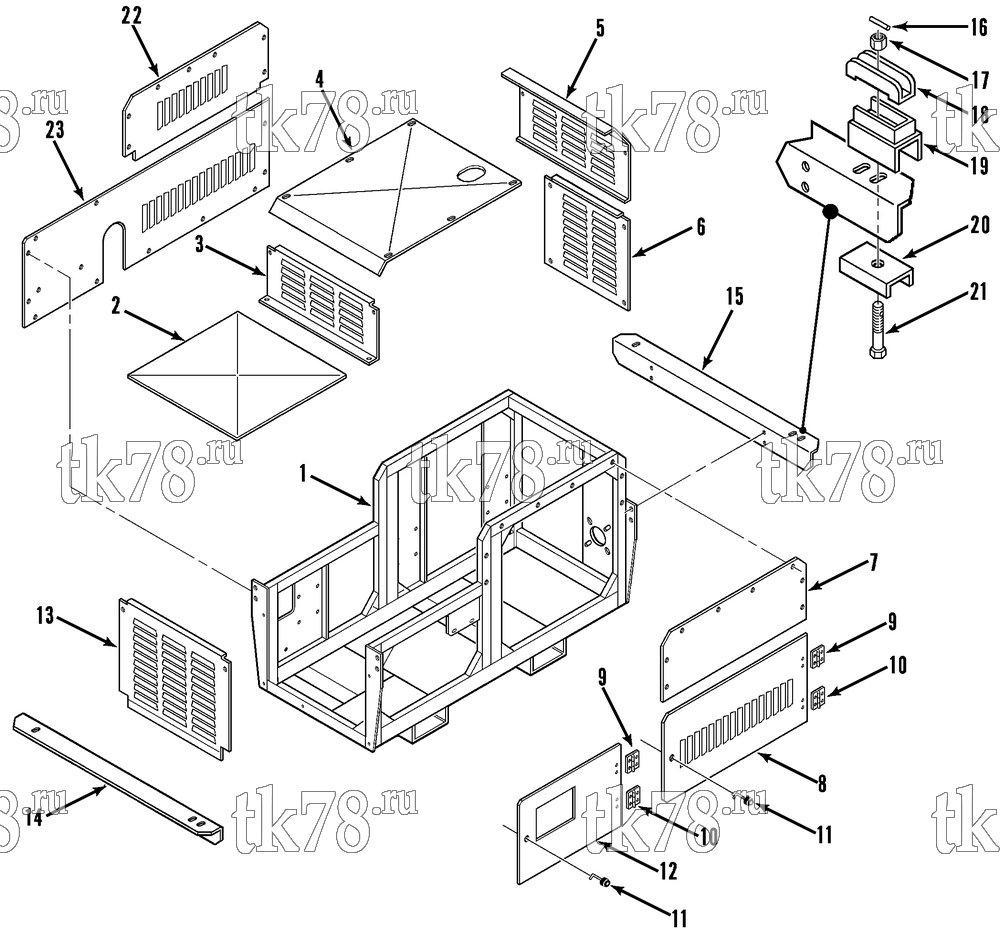 Каталог запчастей для Thermo King  STRUCTURAL COMPONENTS