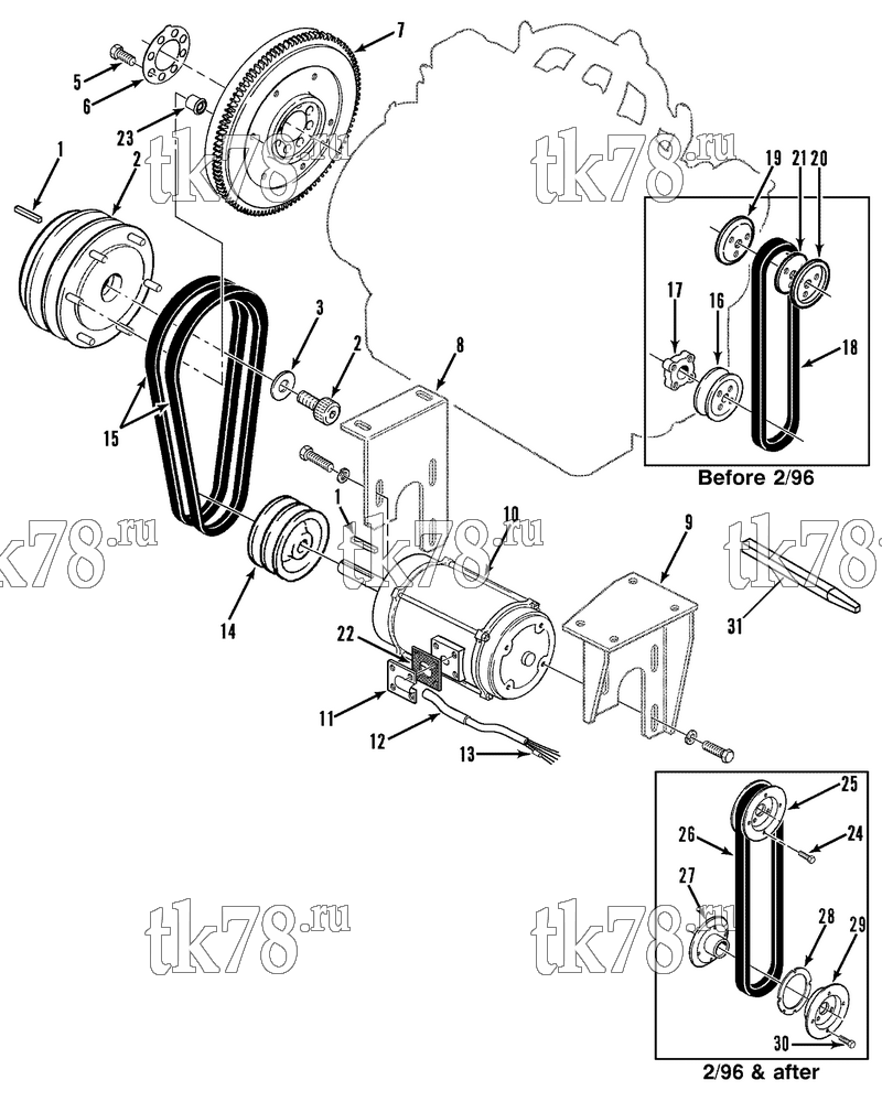 Каталог запчастей для Thermo King  MOTOR MOUNTING GROUP