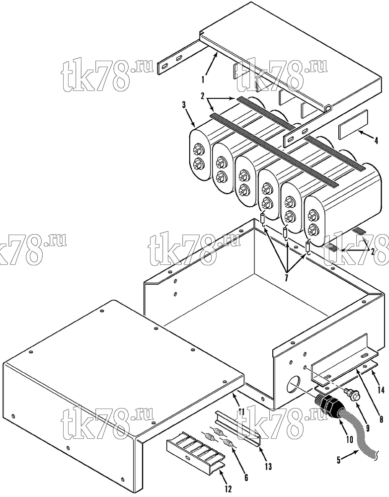 Каталог запчастей для Thermo King  BOOST/COMPRESSOR CAPACITOR BOX