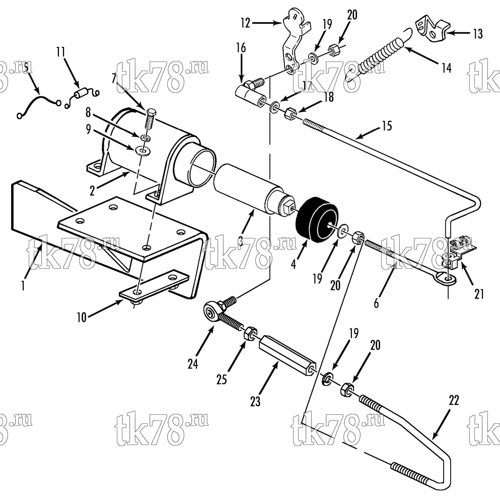 Каталог запчастей для Thermo King MD-MT THROTTLE SOLENOID GROUP (4/92 & After)