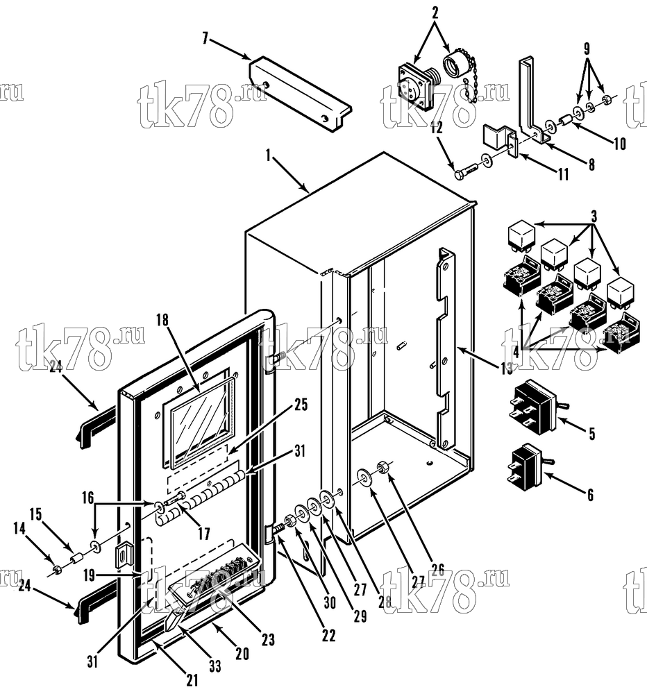 Каталог запчастей для Thermo King  CONTROL BOX