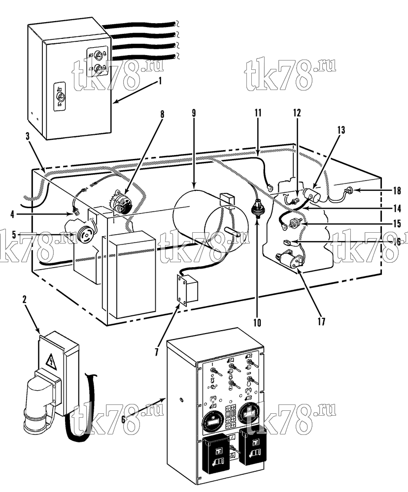 Каталог запчастей для Thermo King  ELECTRICAL COMPONENTS
