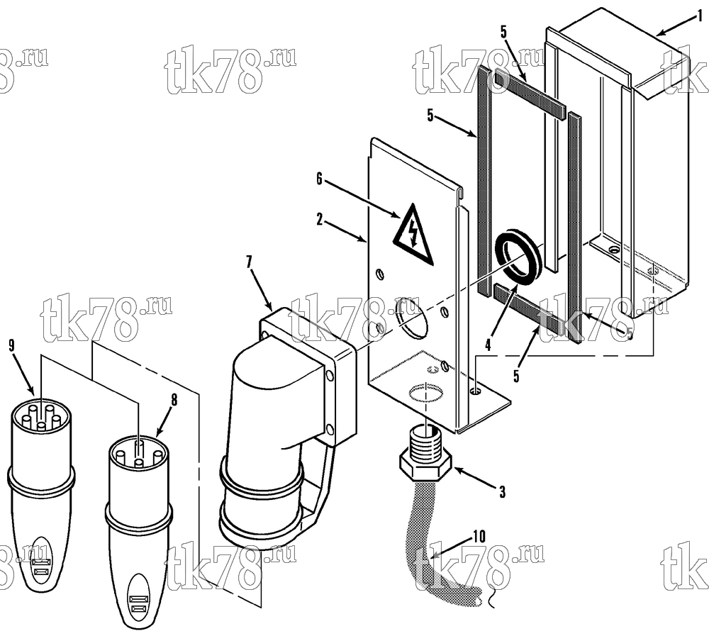 Каталог запчастей для Thermo King SB-III 50 TC EMEIA w/se 2.2 Engine RECEPTACLE BOX