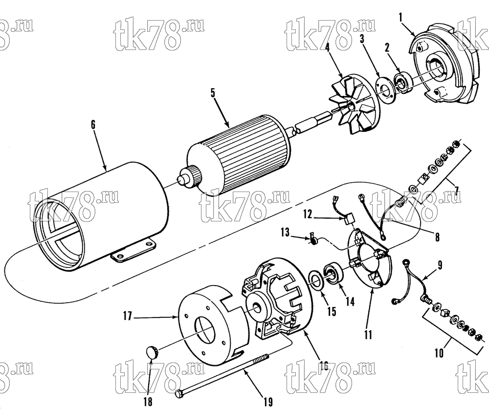 Каталог запчастей для Thermo King  MOTOR ASSEMBLY 304-516