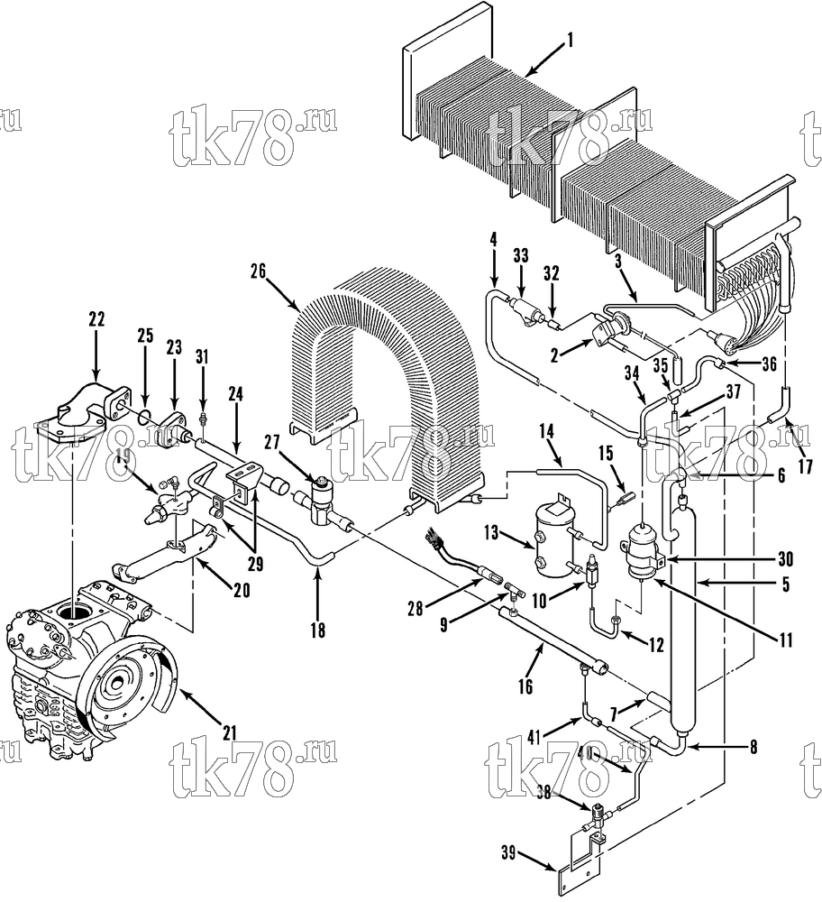 Каталог запчастей для Thermo King  REFRIGERATION COMPONENTS (M35A)