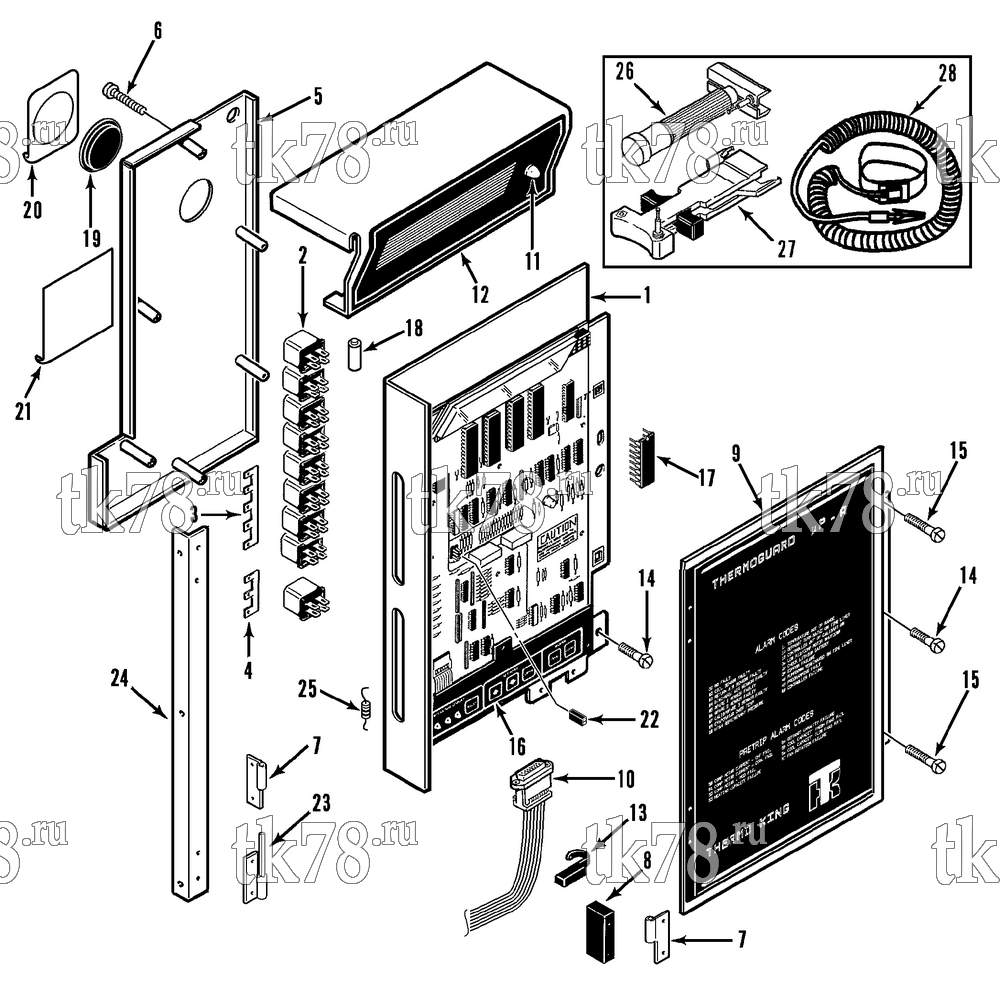 Каталог запчастей для Thermo King CF-II M35 & M35A Prepared for Matson MICROPROCESSOR CONTROLLER