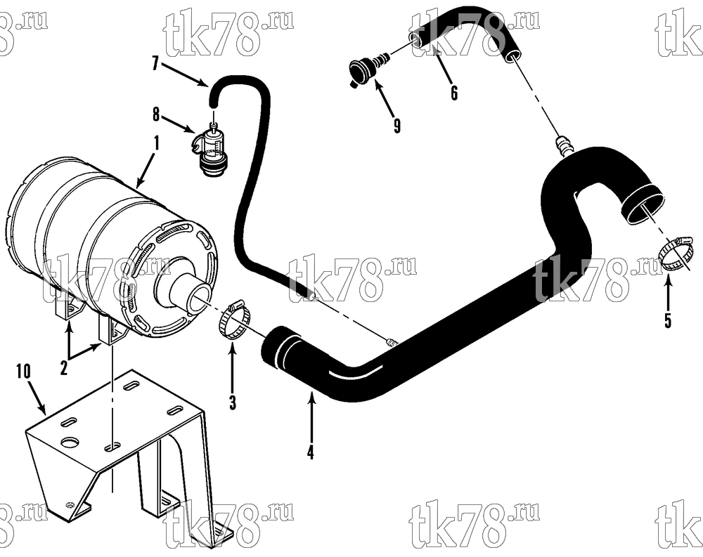 Каталог запчастей для Thermo King AT6 AIR CLEANER GROUP
