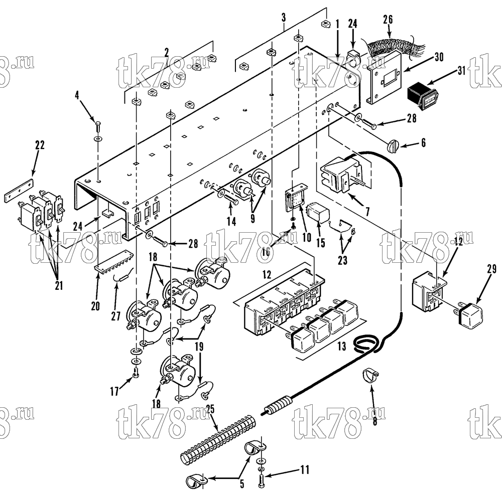 Каталог запчастей для Thermo King  CONTROL PANEL ASSEMBLY (M22)