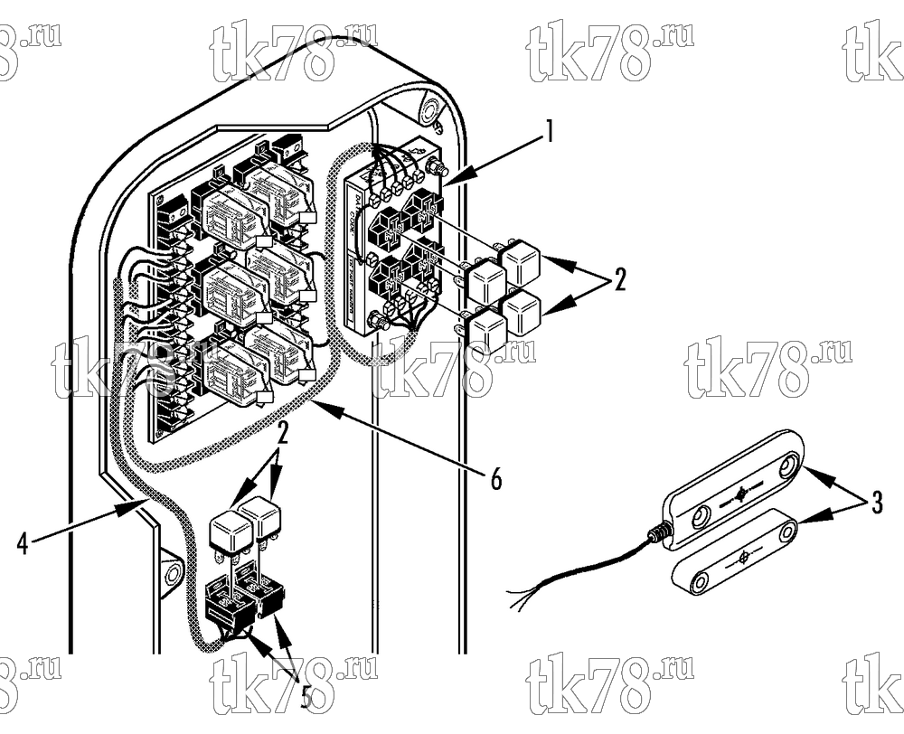 Каталог запчастей для Thermo King  EXTENDED REAR CONTROL-II (OPTIONAL)