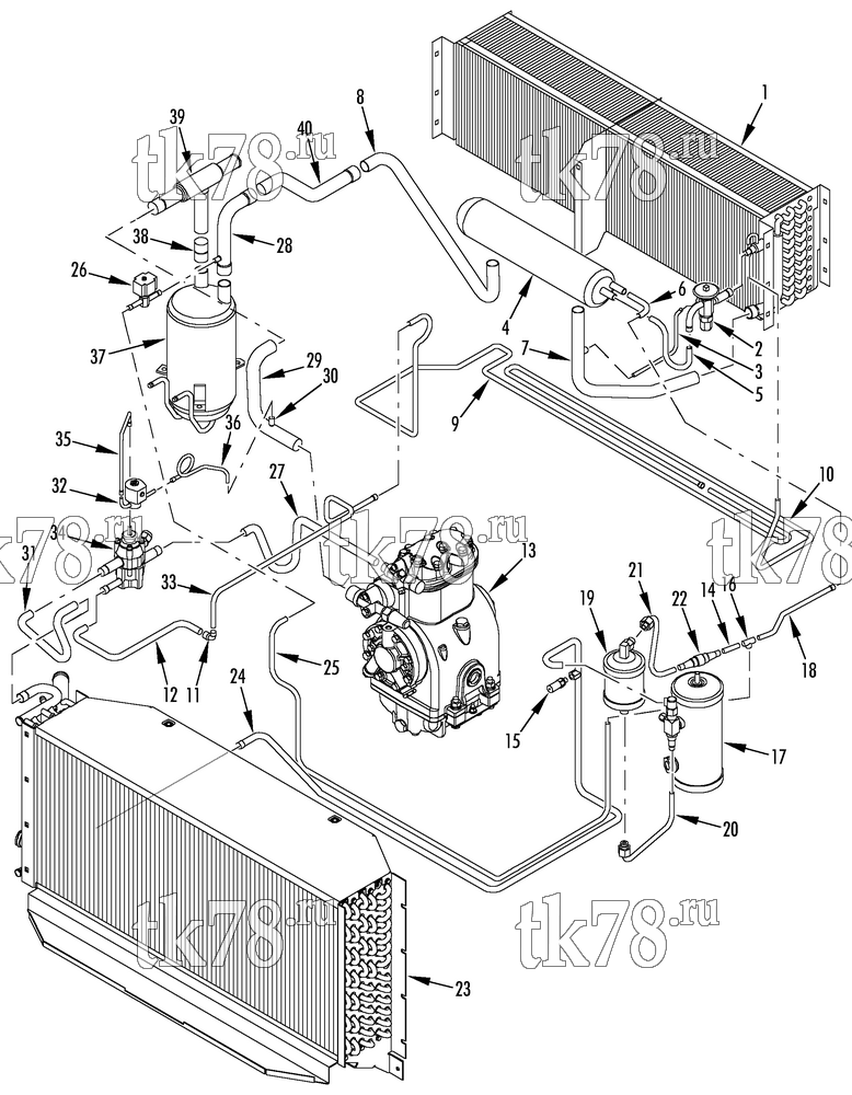 Каталог запчастей для Thermo King MD-II & MD-II MAX REFRIGERATION COMPONENTS (11/92 to 7/93)