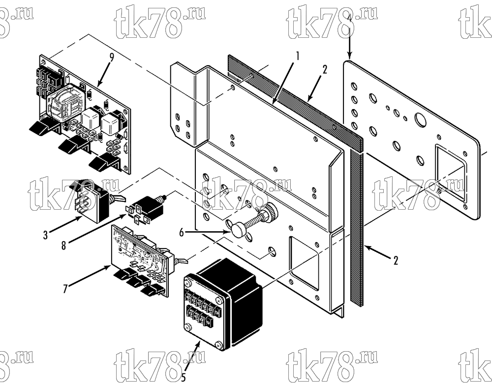 Каталог запчастей для Thermo King JD-II CONTROL PANEL