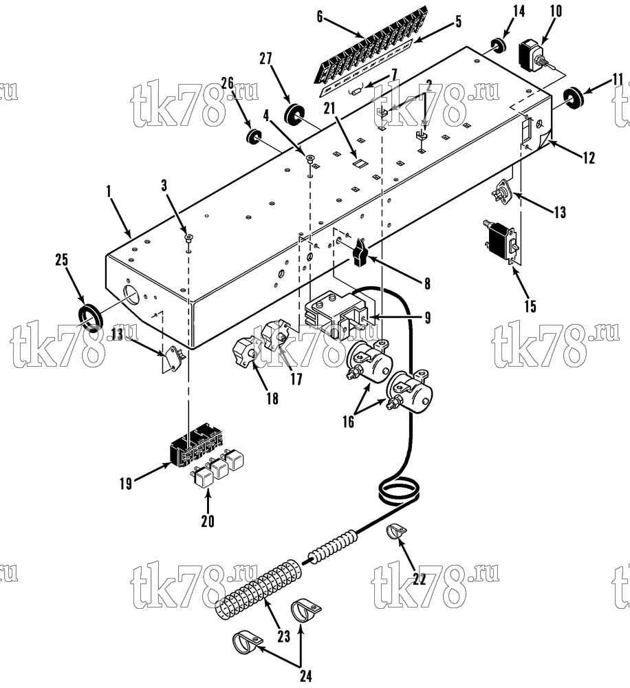 Каталог запчастей для Thermo King  CONTROL BOX ASSEMBLY