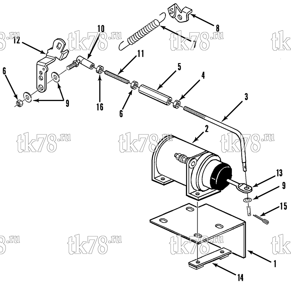 Каталог запчастей для Thermo King UMD, UMD-II, SUMD-II, UMD-II MAX, SUMD-II MAX THROTTLE SOLENOID GROUP (4/6/93 & After)