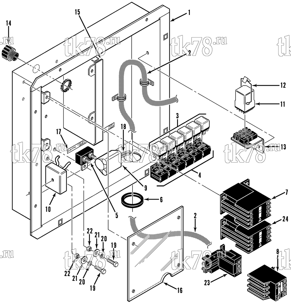 Каталог запчастей для Thermo King JD-II CONTROL BOX ASSEMBLY (3 PHASE)
