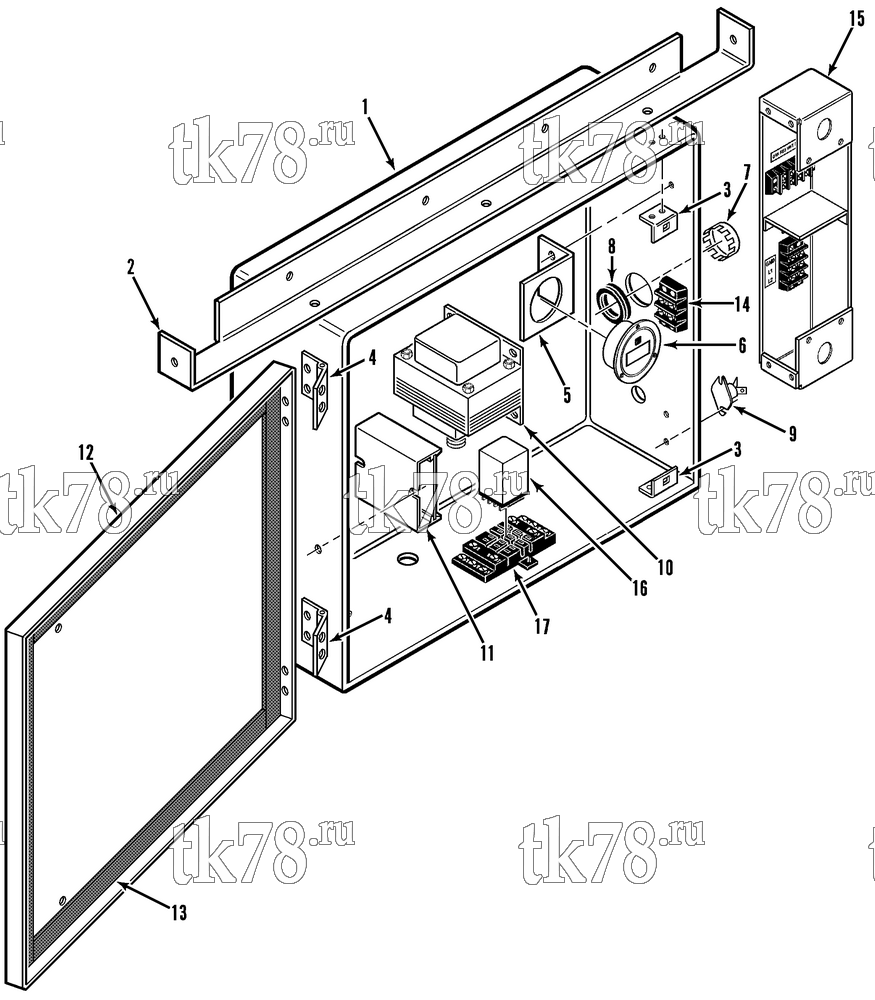 Каталог запчастей для Thermo King  CONTROL BOX (B/M 057011 & 057022)
