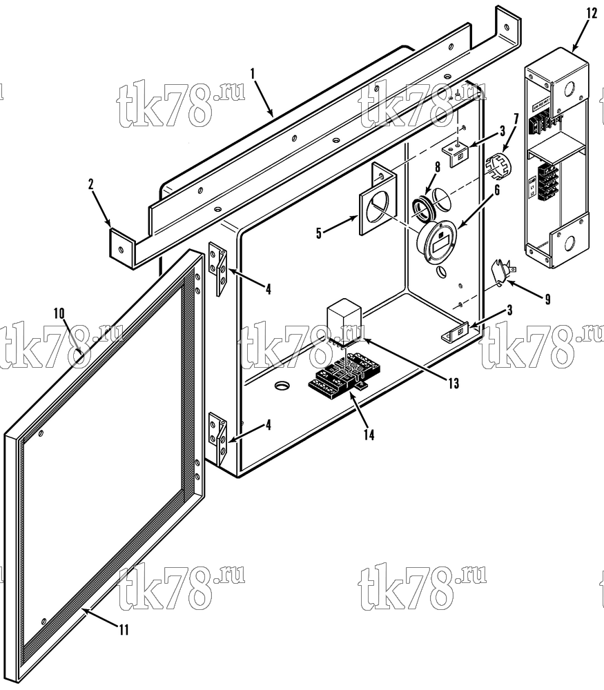 Каталог запчастей для Thermo King  CONTROL BOX (B/M 057017 & 057019)