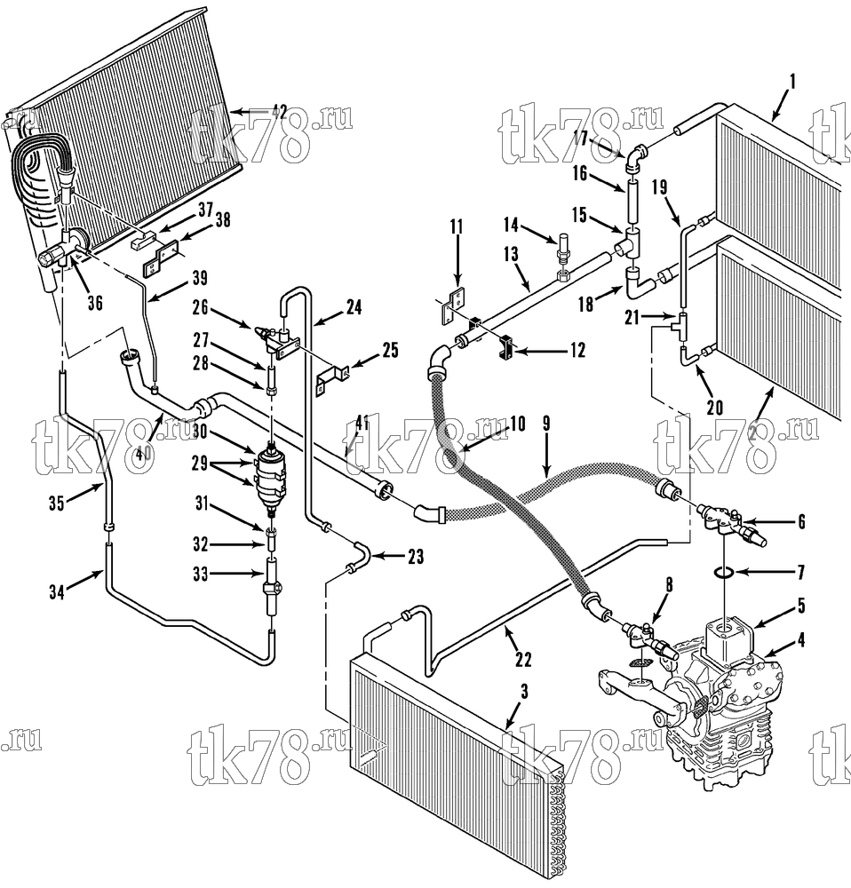 Каталог запчастей для Thermo King  REFRIGERATION COMPONENTS (w/o RECEIVER TANK)