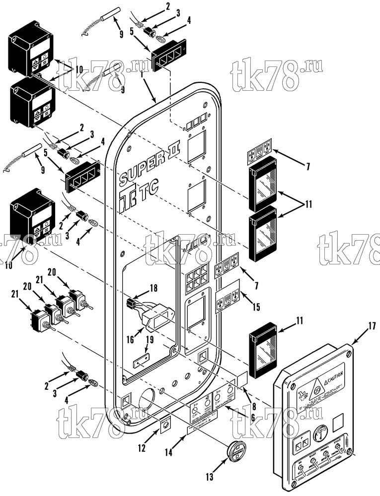 Каталог запчастей для Thermo King  CONTROL BOX COVER (TCI 3)