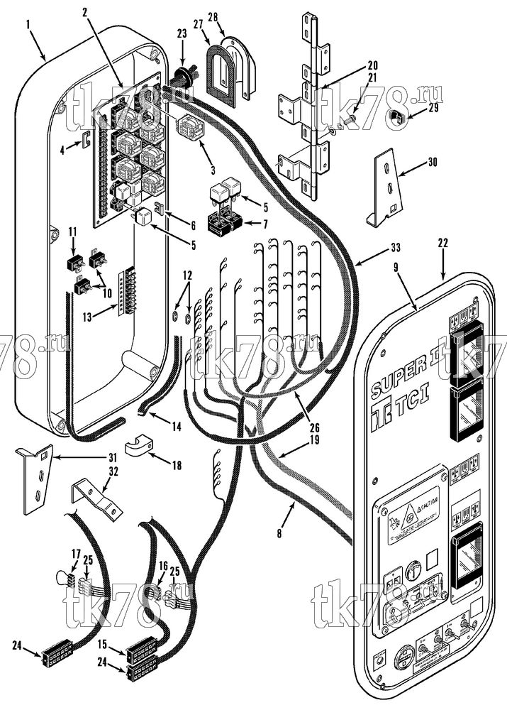 Каталог запчастей для Thermo King  CONTROL BOX ASSEMBLY (TCI 3)