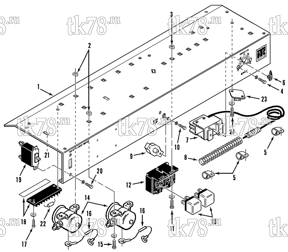 Каталог запчастей для Thermo King  CONTROL PANEL ASSEMBLY