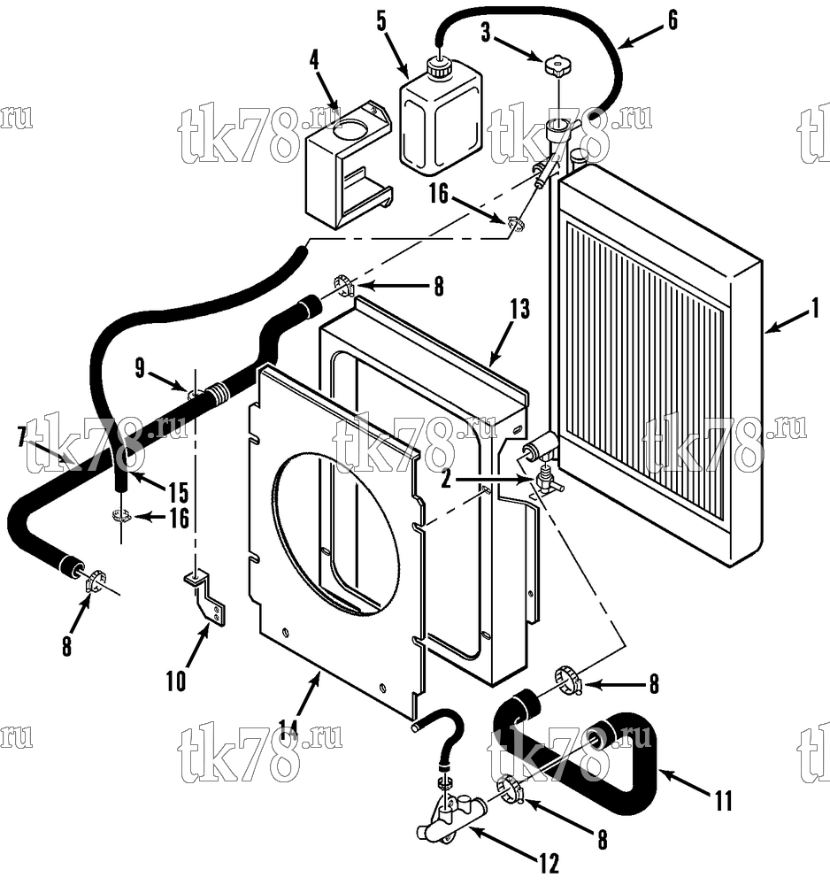 Каталог запчастей для Thermo King  RADIATOR GROUP