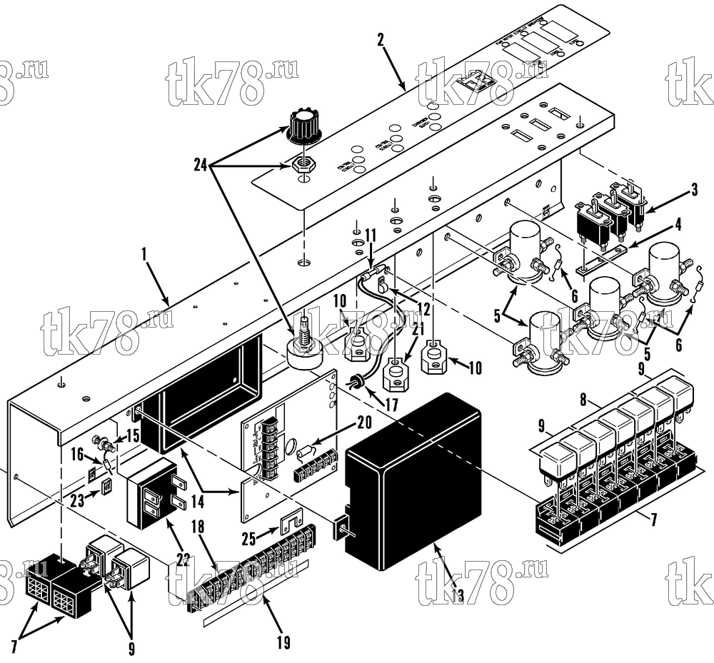 Каталог запчастей для Thermo King  CONTROL PANEL ASSEMBLY (M25)